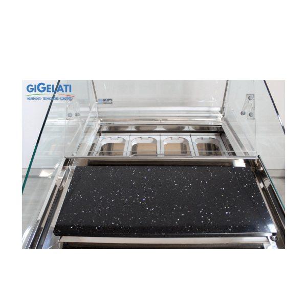 Vetrina gelato -  4 vaschette + piastra fredda Cold Stone (usato)